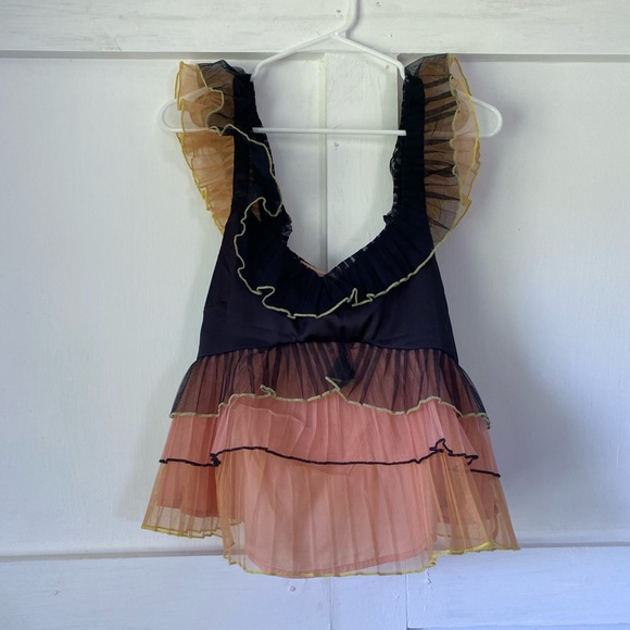 Anthropologie Tops - Anthropologie layered tulle ruffle tank